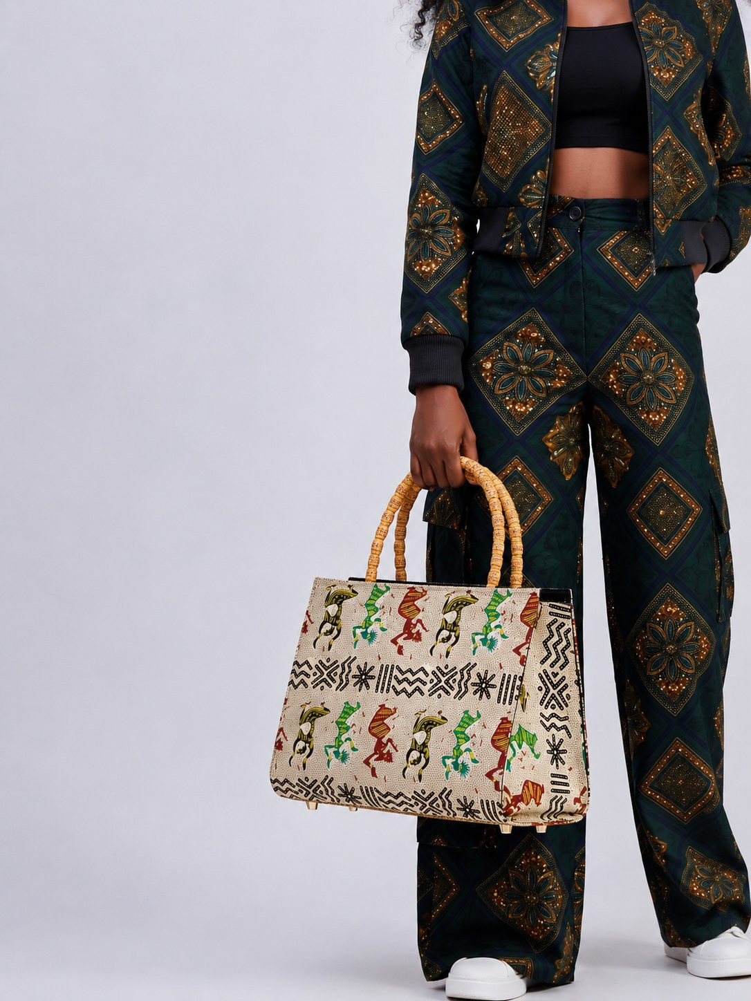Ankara Tote Bag – Hand Made Bag | Chidinma alternate view