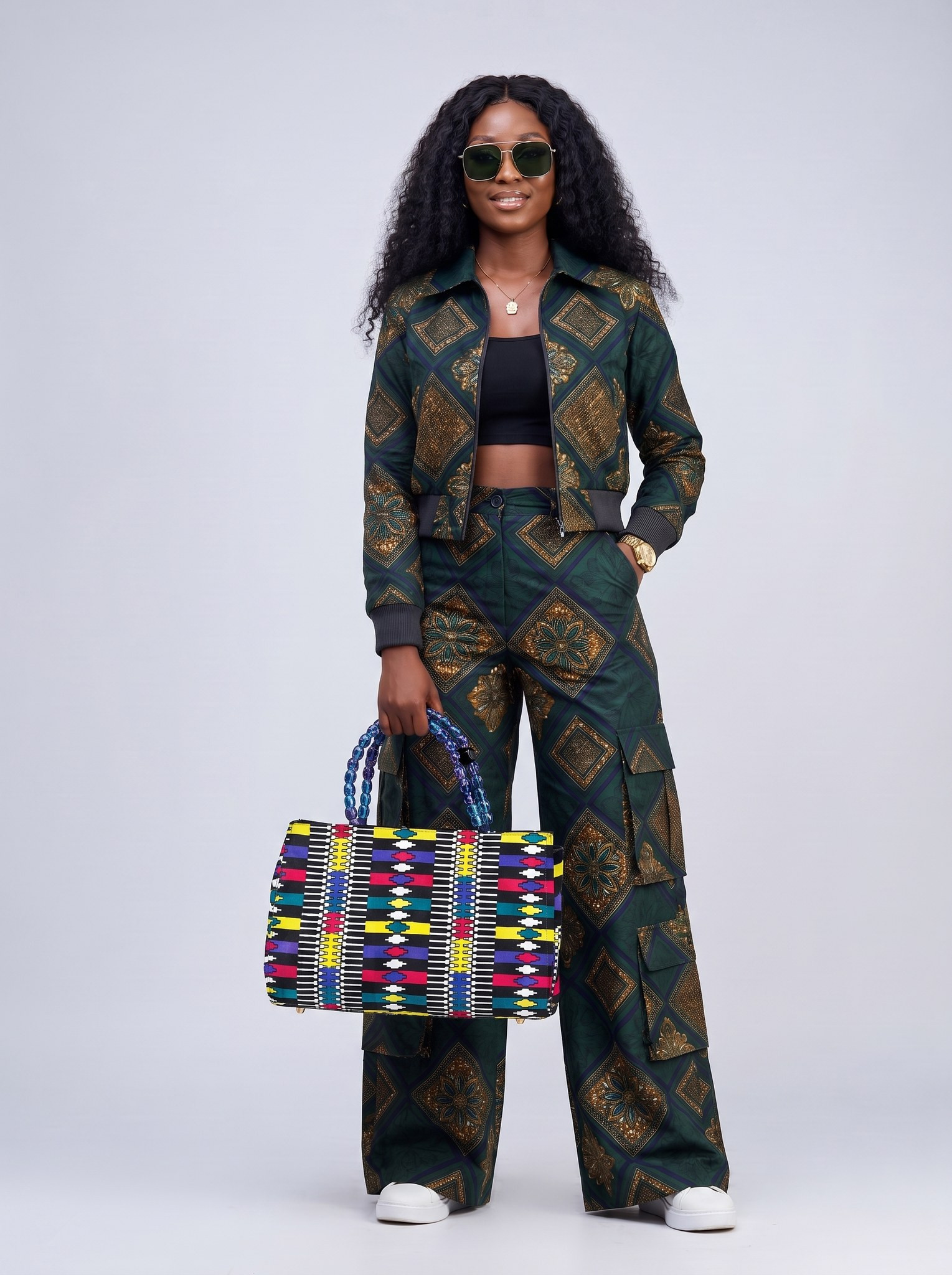 Ankara Tote Bag – Hand Made Bag | Zainab alternate view