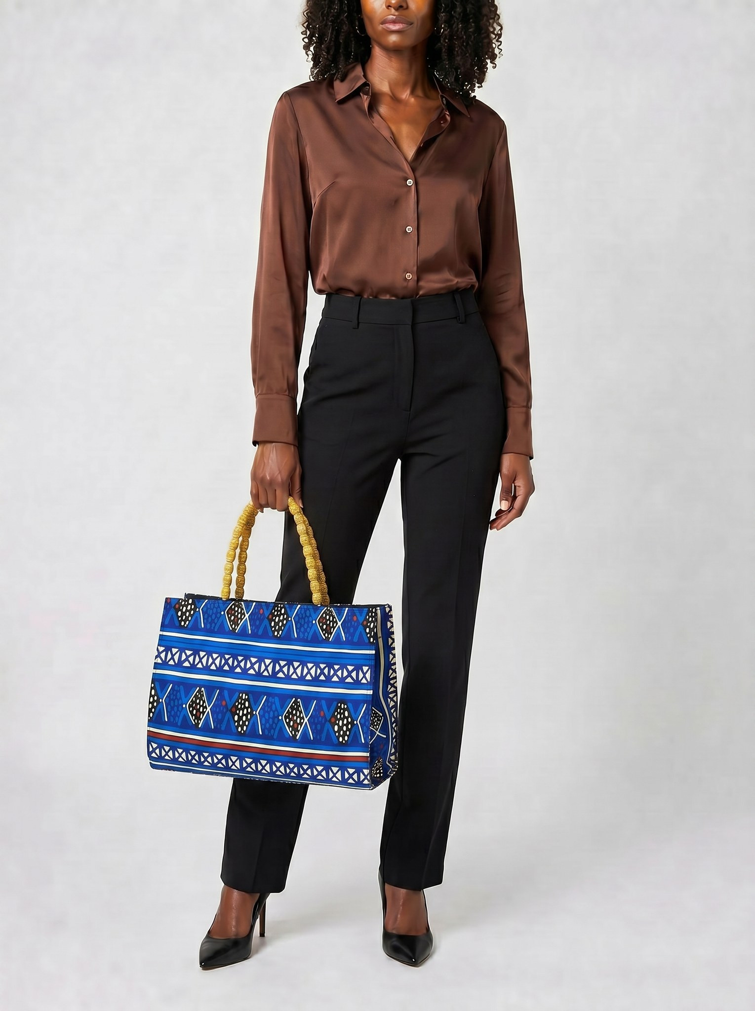 Ankara Tote Bag – Hand Made Bag | African Purse alternate view