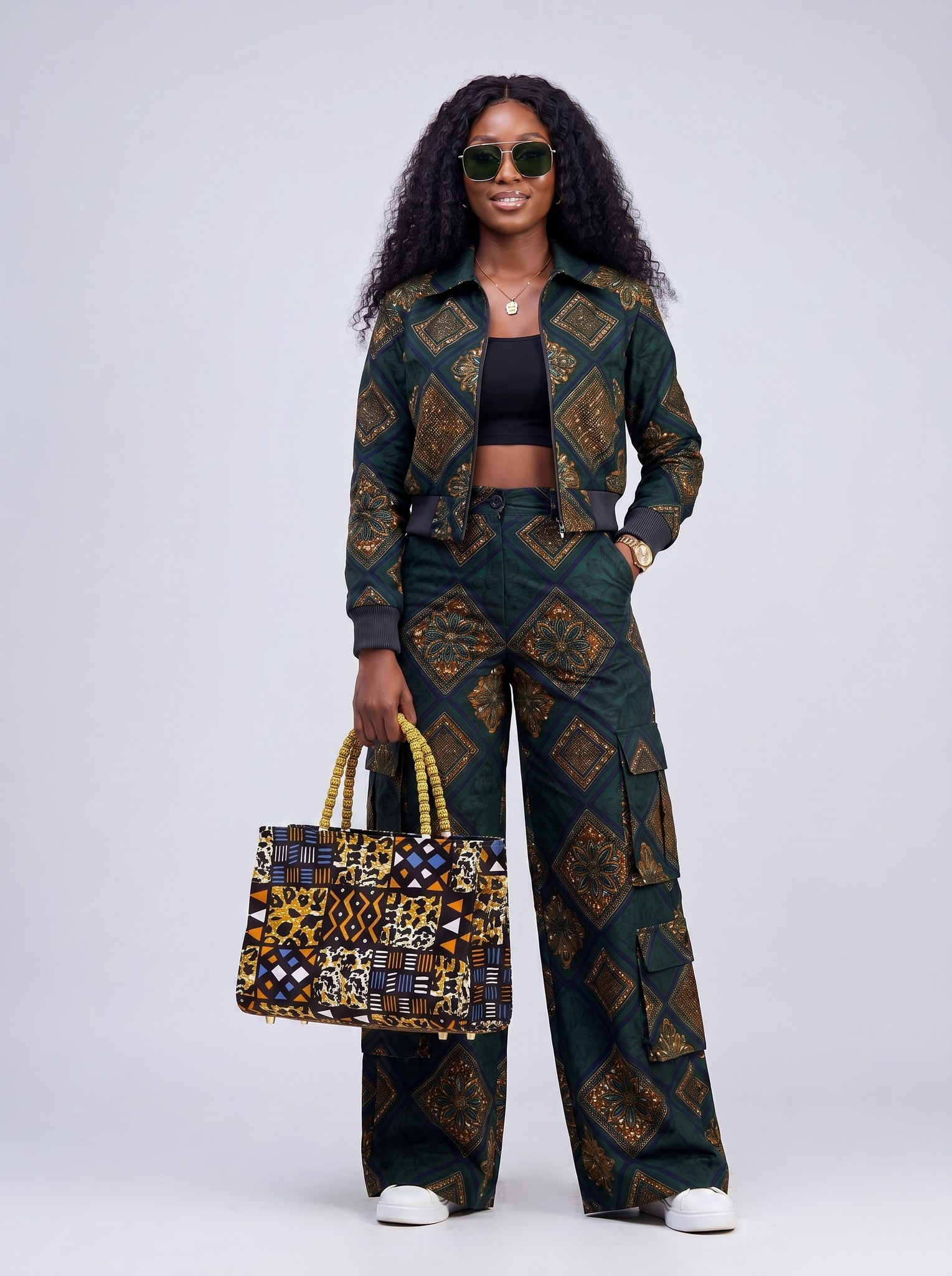Ankara Tote Bag – Hand Made Bag | Vacaction Bag alternate view