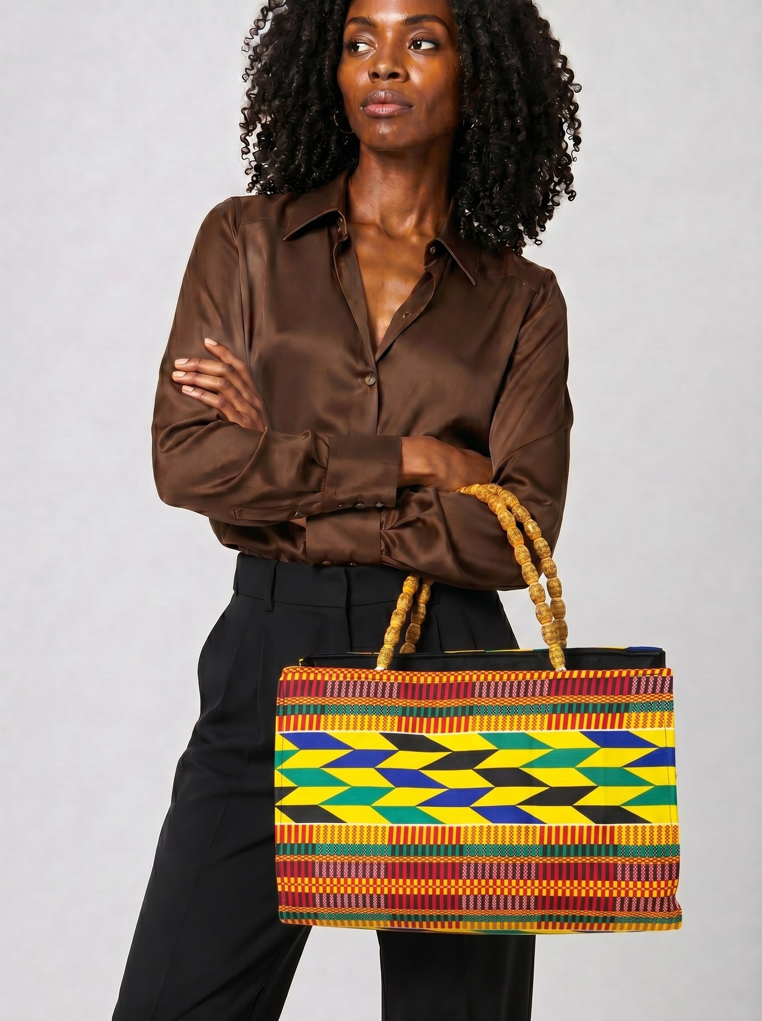 Ankara Tote Bag – Hand Made Bag | Efua alternate view