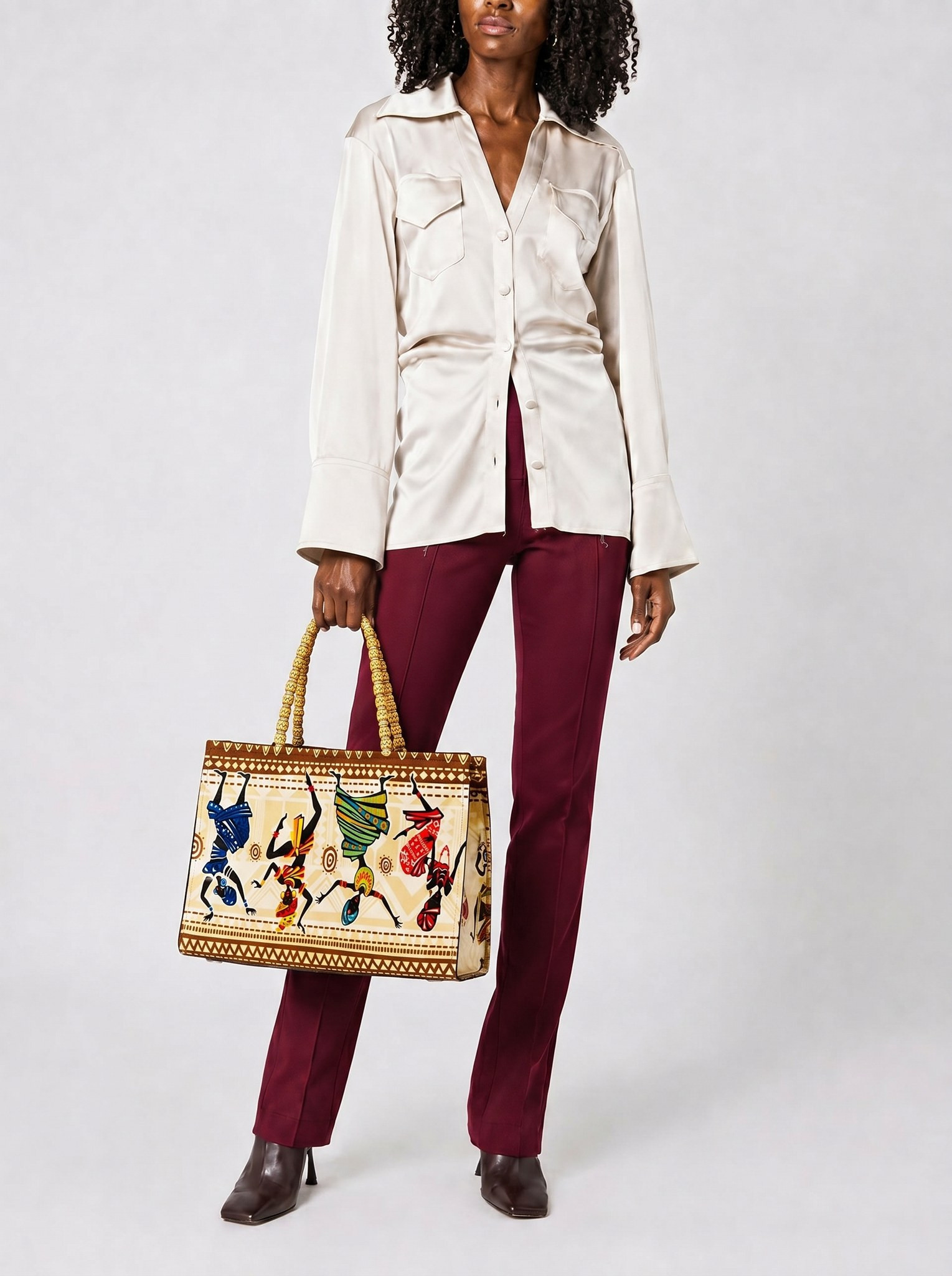 Ankara Tote Bag – Hand Made Bag | Adjoa alternate view