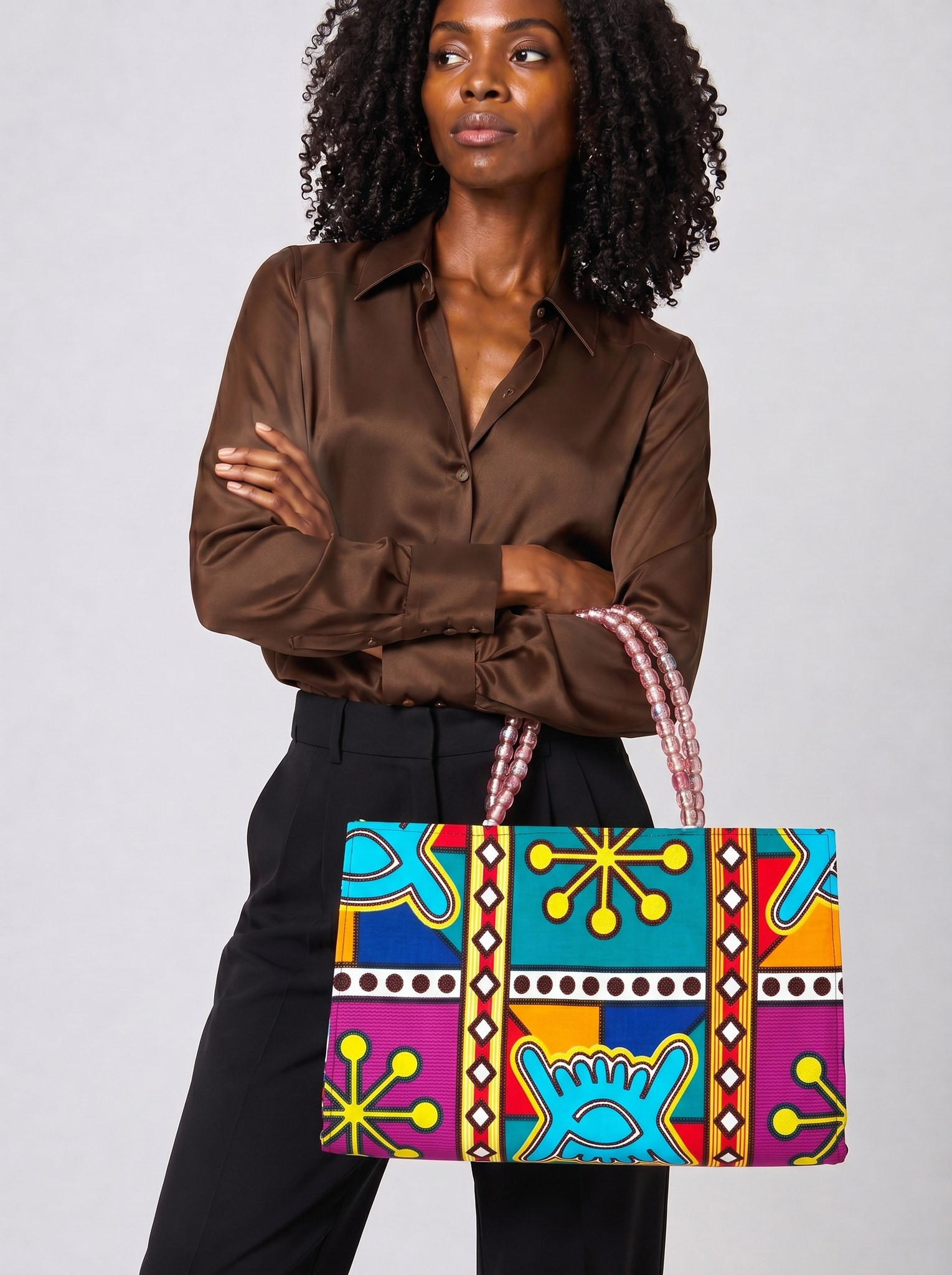 Ankara Tote Bag – Hand Made Bag | Yaa alternate view
