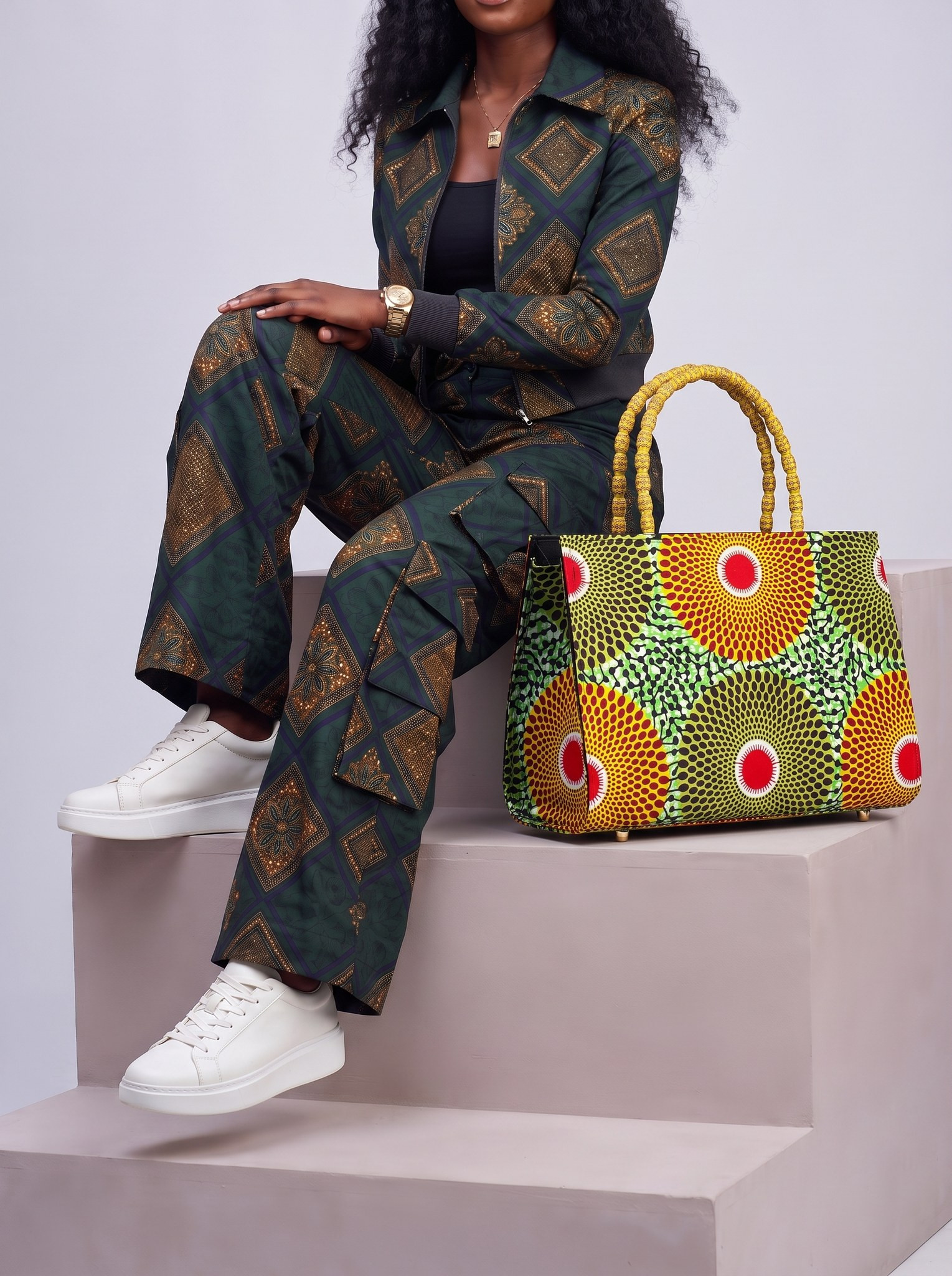 Ankara Tote Bag – Hand Made Bag | Akua alternate view