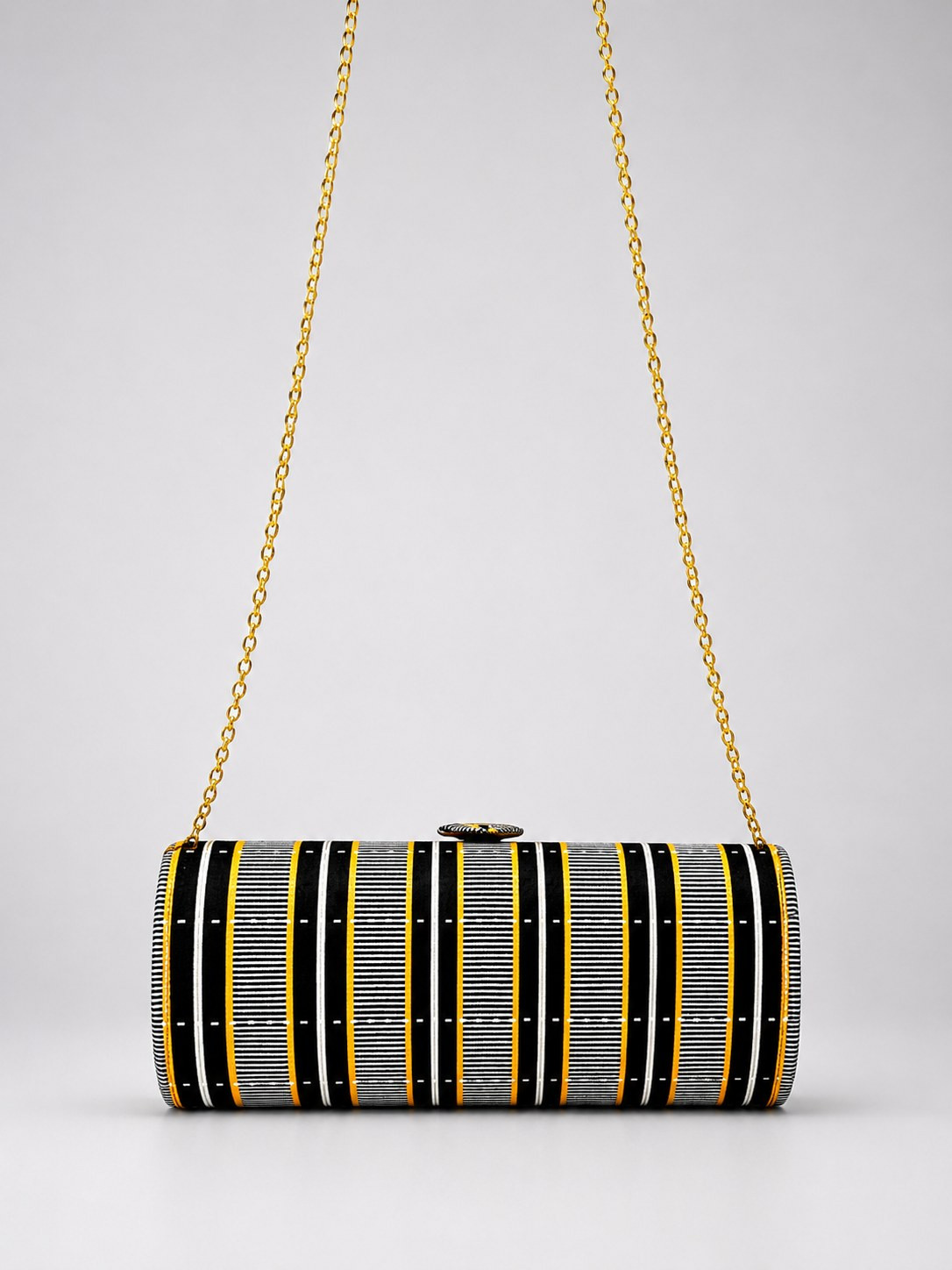 Chain Strap Shoulder Bag – African Print Clutch | Dela alternate view