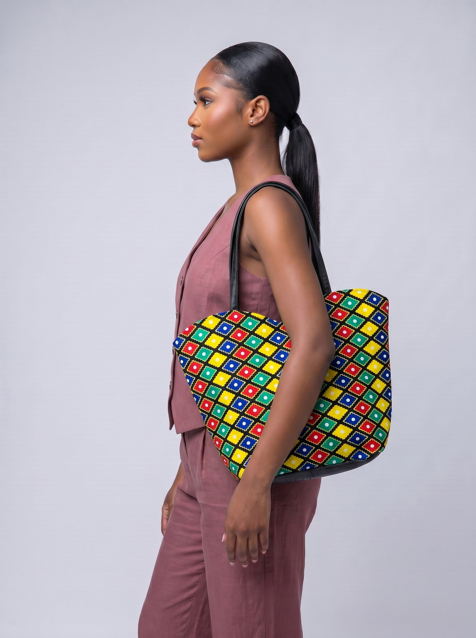 Shoulder Bag – African Print Design | Nneka alternate view