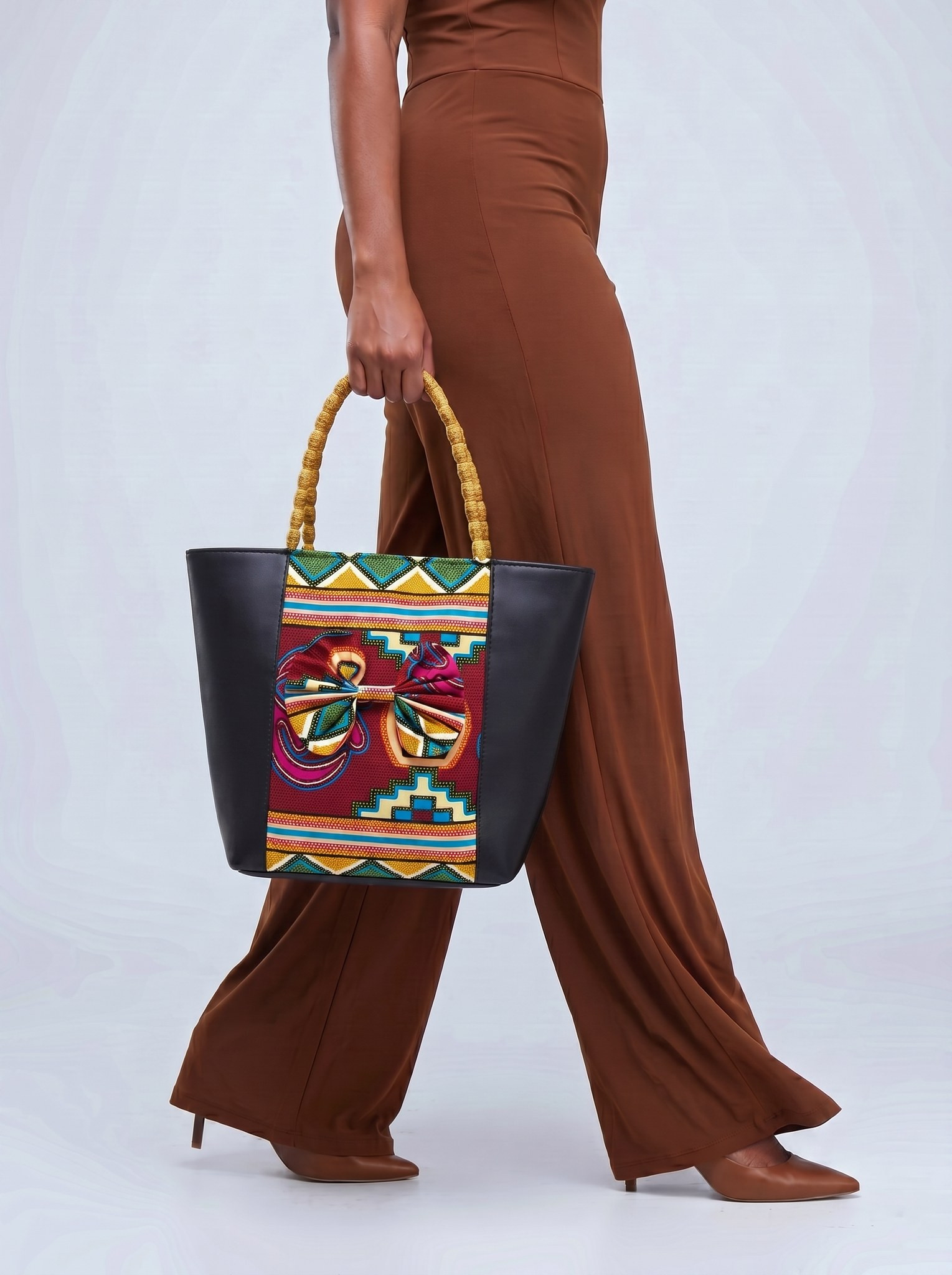 Shoulder Bag – Kente Tote Bag | Akoma alternate view