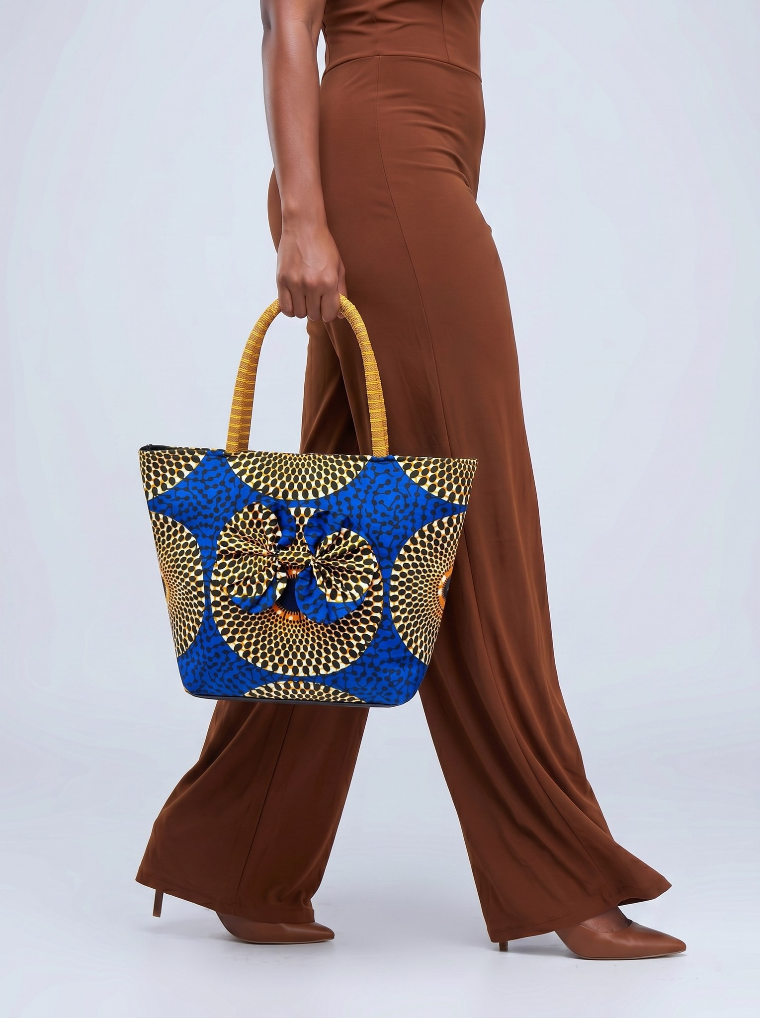 Shoulder Bag – Kente Tote Bag | Sika Fre Mogya alternate view