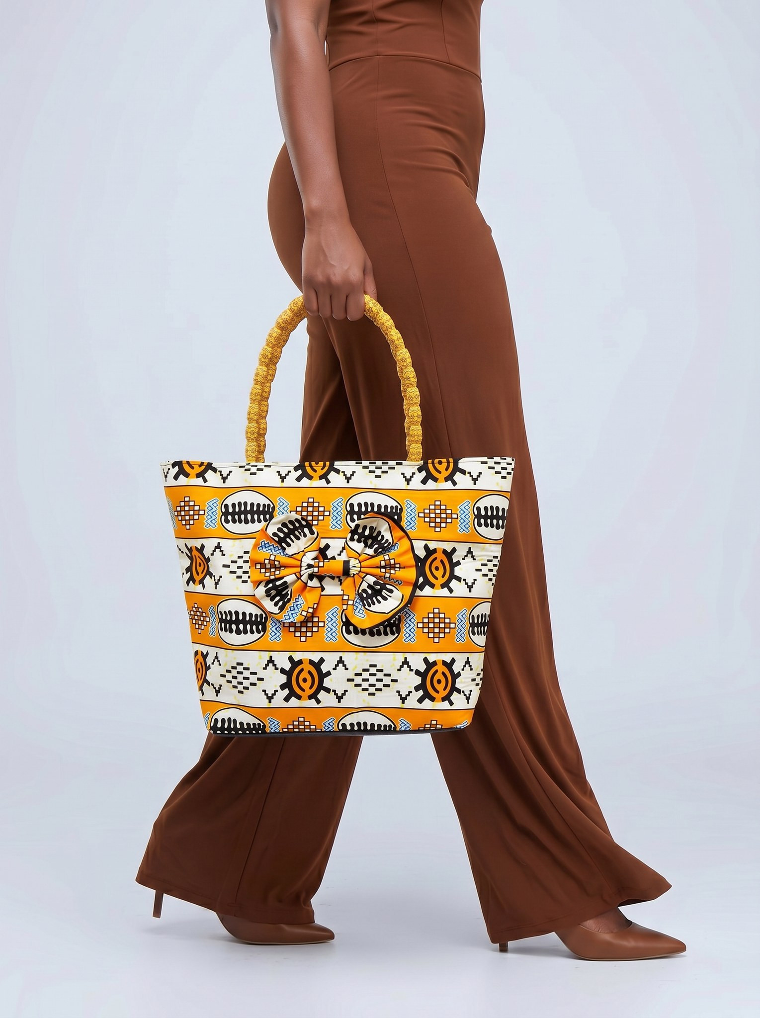 Shoulder Bag – Kente Tote Bag | Denkyem alternate view