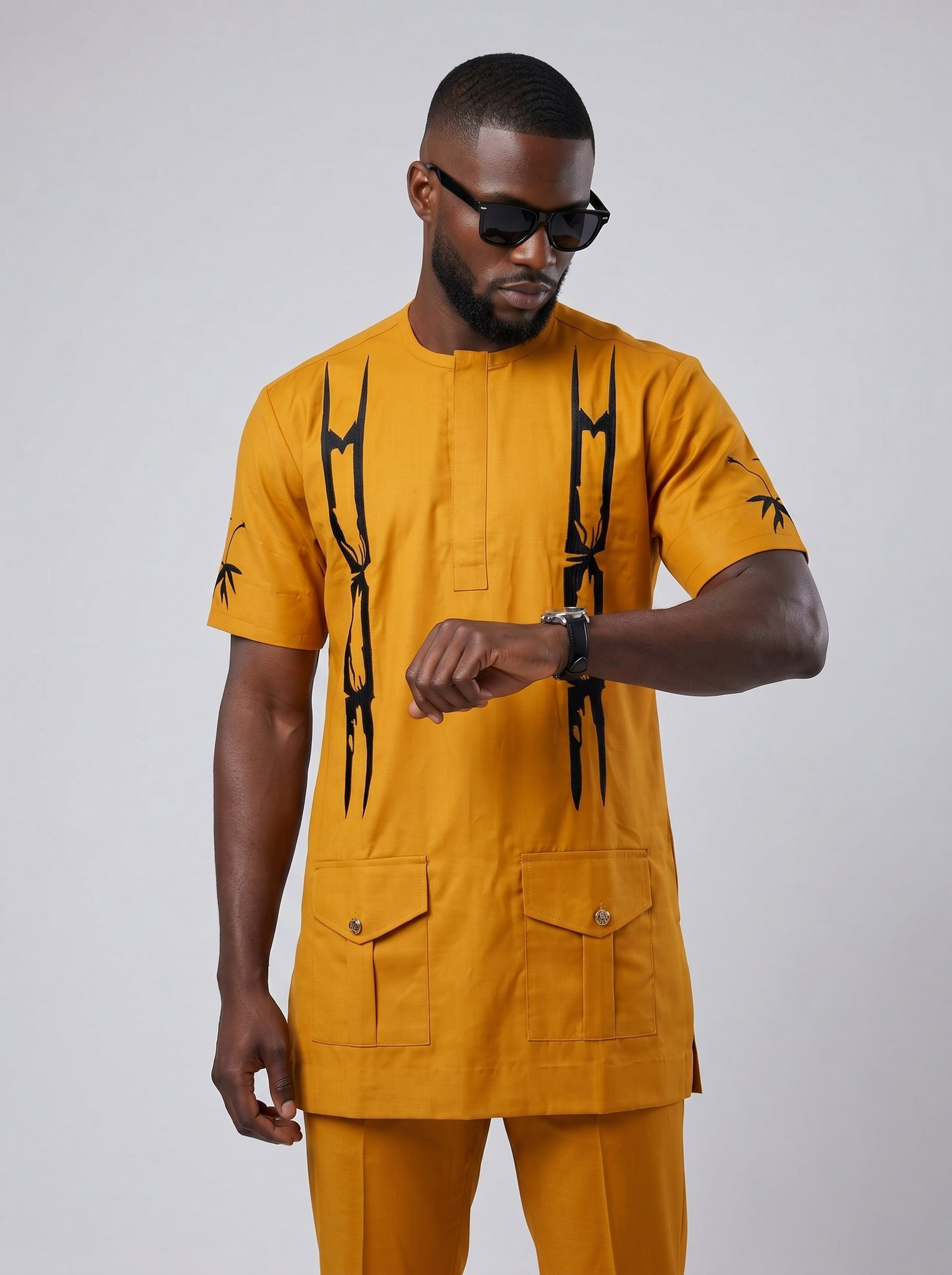 Safari Suit | Men's African Clothing | Adebisi alternate view