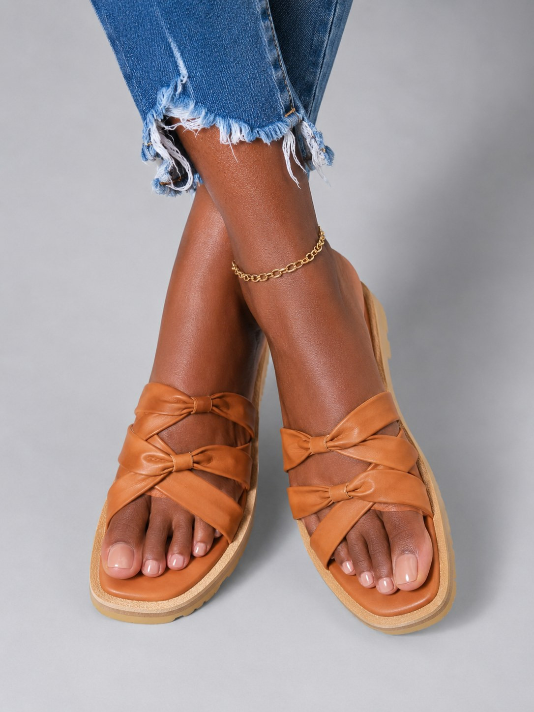 Slide Sandals for Women-Triple Strap alternate view