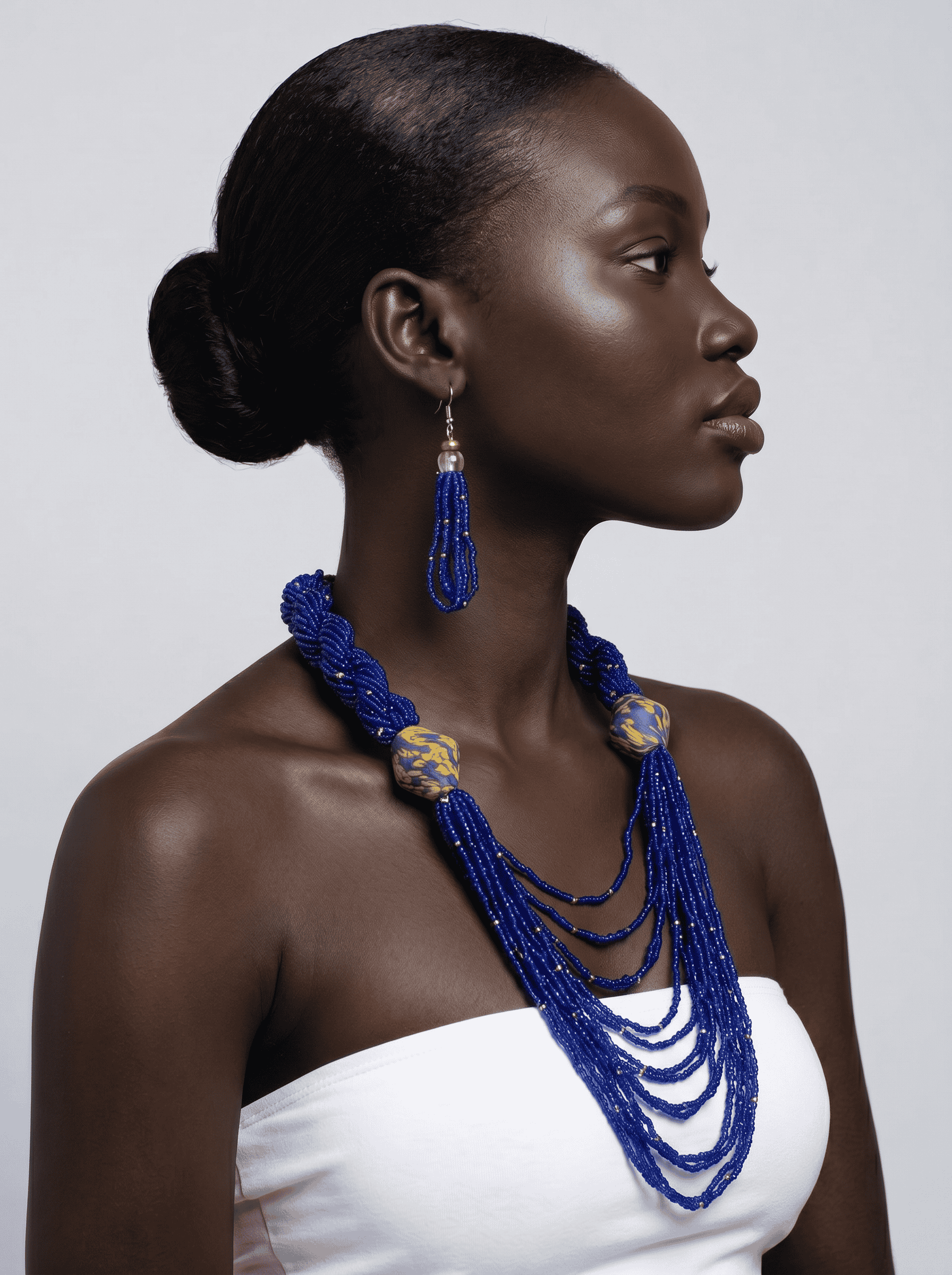 African Jewelry | Vintage Necklace Set | Mawunyo alternate view