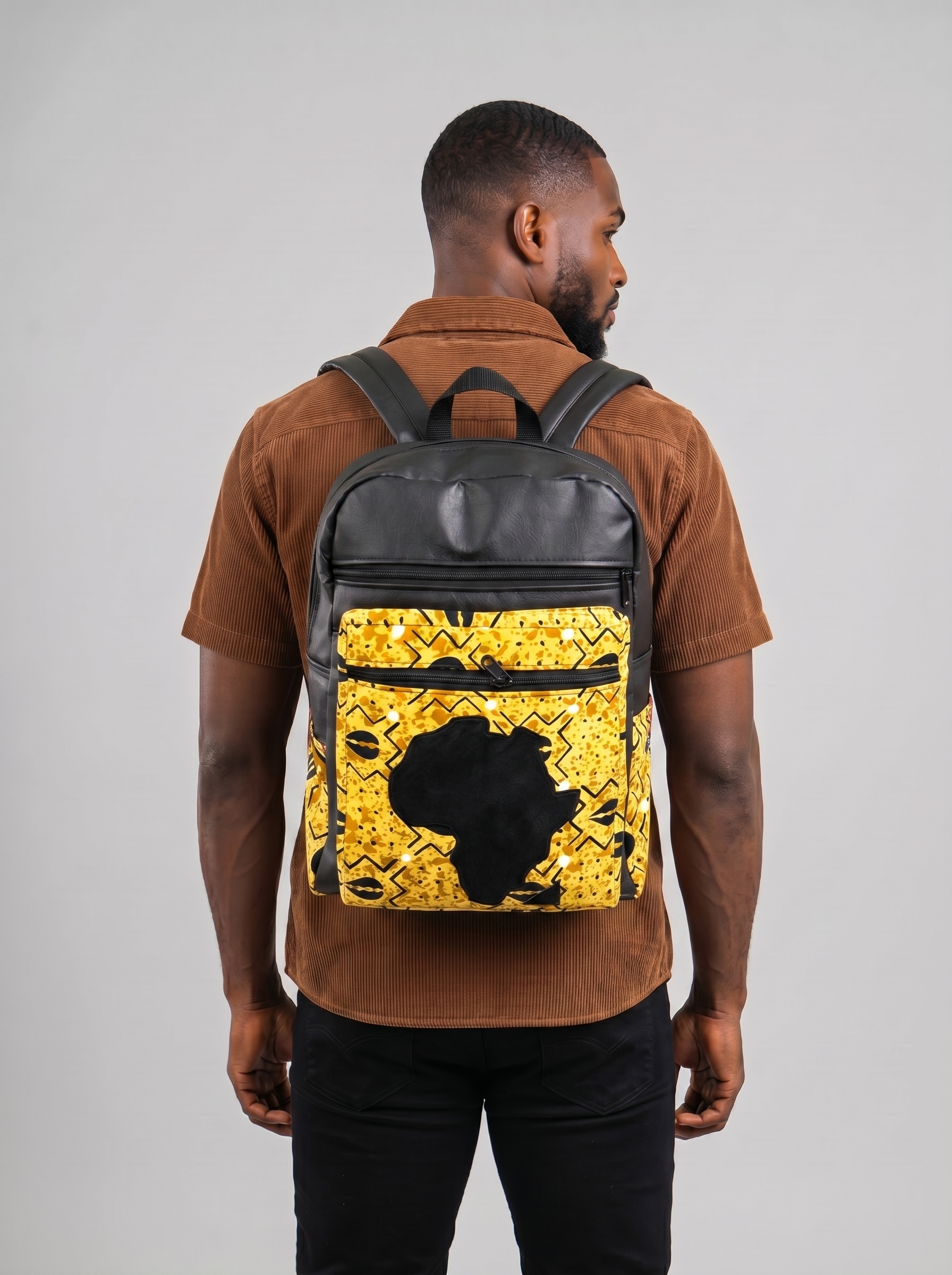 Vegan Leather Backpack – Gym Bag | Bese Saka alternate view