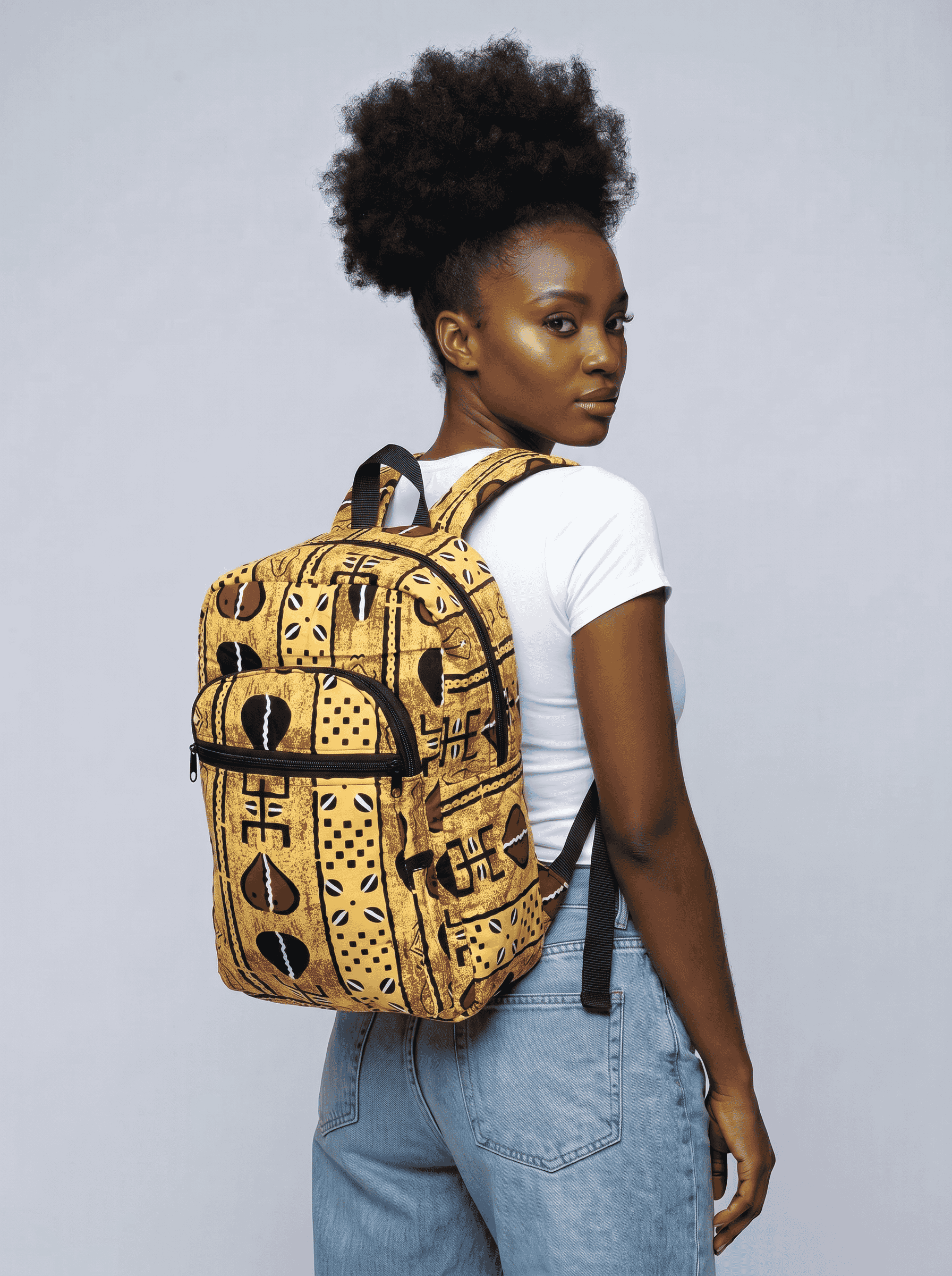 School Backpack – Obaakofoo Mmu Man alternate view
