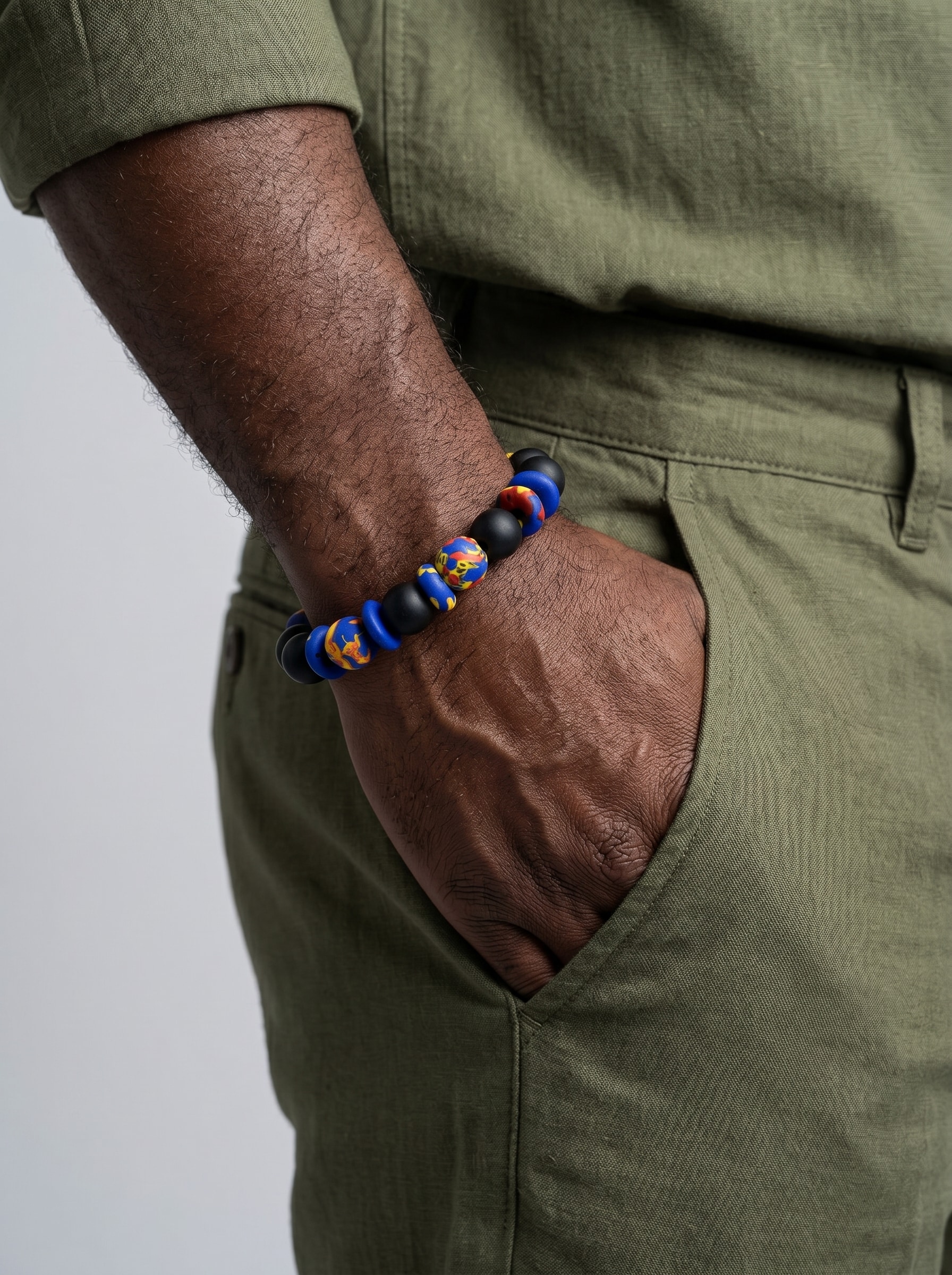 African Bracelet | Beaded Unisex Bracelet | Rugged