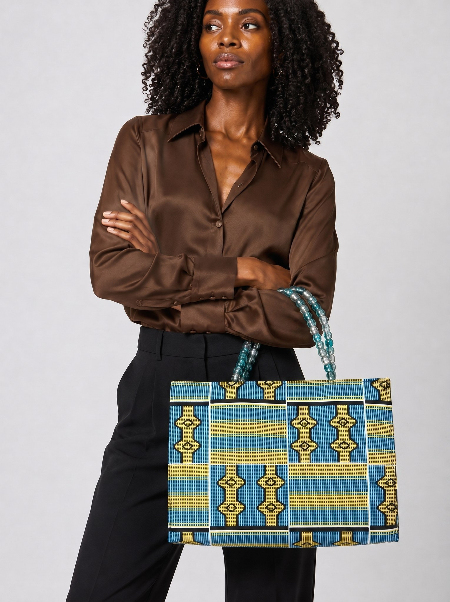 Ankara Tote Bag – Hand Made Bag | Shopping Bag alternate view